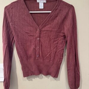 Design History Mauve Knit Sweater